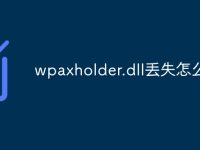 wpaxholder.dll丢失怎么办-路由网