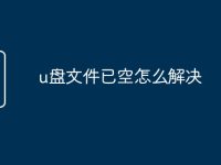 u盘文件已空怎么解决-路由网