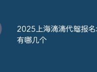 2025上海滴滴代驾报名地点有哪几个-路由网