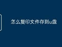 怎么复印文件存到u盘-路由网
