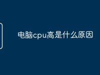 电脑cpu高是什么原因-路由网