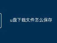 u盘下载文件怎么保存-路由网