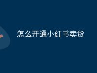 怎么开通小红书卖货-路由网