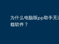 为什么电脑版pp助手无法下载软件?-路由网