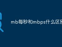 mb每秒和mbps什么区别-路由网