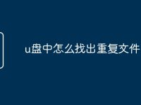 u盘中怎么找出重复文件-路由网