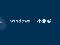 windows 11不兼容-路由网