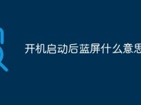 开机启动后蓝屏什么意思-路由网
