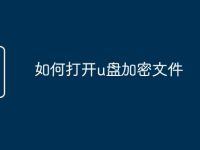 如何打开u盘加密文件-路由网