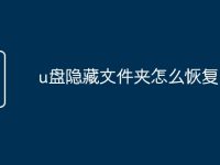 u盘隐藏文件夹怎么恢复-路由网