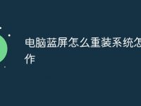 电脑蓝屏怎么重装系统怎么操作-路由网