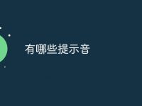 有哪些提示音-路由网