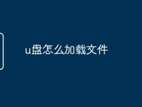 u盘怎么加载文件-路由网
