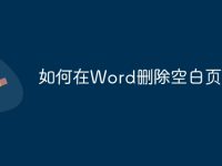 如何在Word删除空白页-路由网