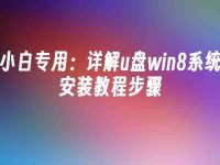 小白专用:详解u盘win8系统安装教程步骤-路由网