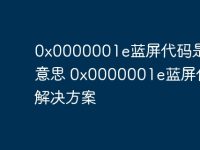 0x0000001e蓝屏代码是什么意思 0x0000001e蓝屏代码解决方案-路由网