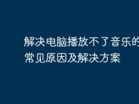 解决电脑播放不了音乐的十大常见原因及解决方案-路由网