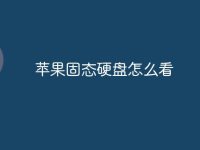 苹果固态硬盘怎么看-路由网