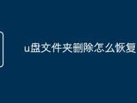 u盘文件夹删除怎么恢复-路由网