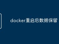 docker重启后数据保留-路由网