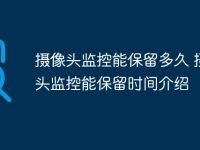 摄像头监控能保留多久 摄像头监控能保留时间介绍-路由网