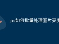 ps如何批量处理图片亮度-路由网