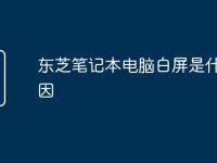 东芝笔记本电脑白屏是什么原因-路由网