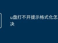 u盘打不开提示格式化怎么解决-路由网