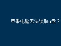 苹果电脑无法读取u盘?-路由网
