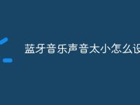 蓝牙音乐声音太小怎么设置-路由网