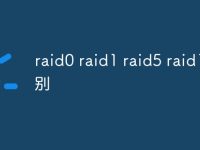 raid0 raid1 raid5 raid10 区别-路由网