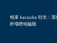 畅享 karaoke 时光：深度解析唱吧电脑版-路由网