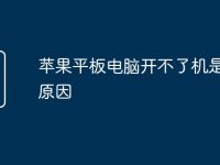 苹果平板电脑开不了机是什么原因-路由网