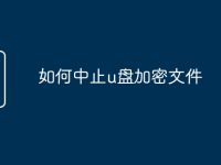 如何中止u盘加密文件-路由网