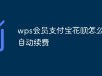 wps会员支付宝花呗怎么取消自动续费-路由网