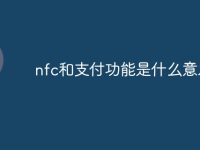 nfc和支付功能是什么意思-路由网