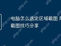 电脑怎么选定区域截图 局部截图技巧分享-路由网