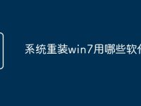 系统重装win7用哪些软件-路由网