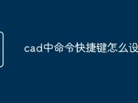 cad中命令快捷键怎么设置-路由网