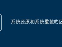 系统还原和系统重装的区别-路由网