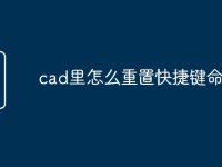 cad里怎么重置快捷键命令-路由网