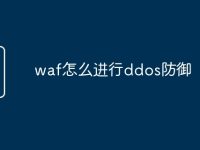 waf怎么进行ddos防御-路由网