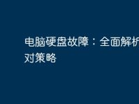 电脑硬盘故障:全面解析与应对策略-路由网