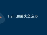 hall.dll丢失怎么办-路由网
