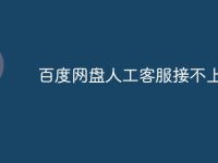 百度网盘人工客服接不上去-路由网
