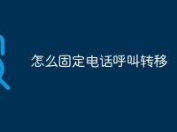 怎么固定电话呼叫转移-路由网