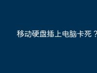 移动硬盘插上电脑卡死?-路由网