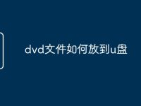 dvd文件如何放到u盘-路由网