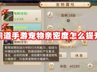 问道手游宠物亲密度怎么提升-路由网
