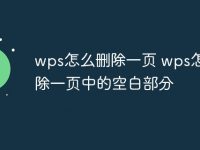 wps怎么删除一页 wps怎么删除一页中的空白部分-路由网